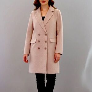 Truth Light Pink Double Breasted Pea Coat size SMALL